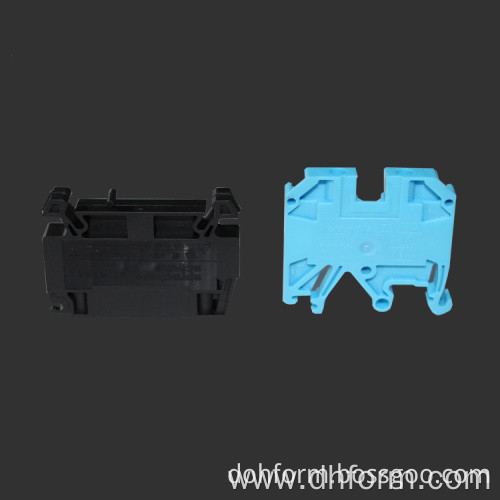 Plastic injection molded parts for electrical components